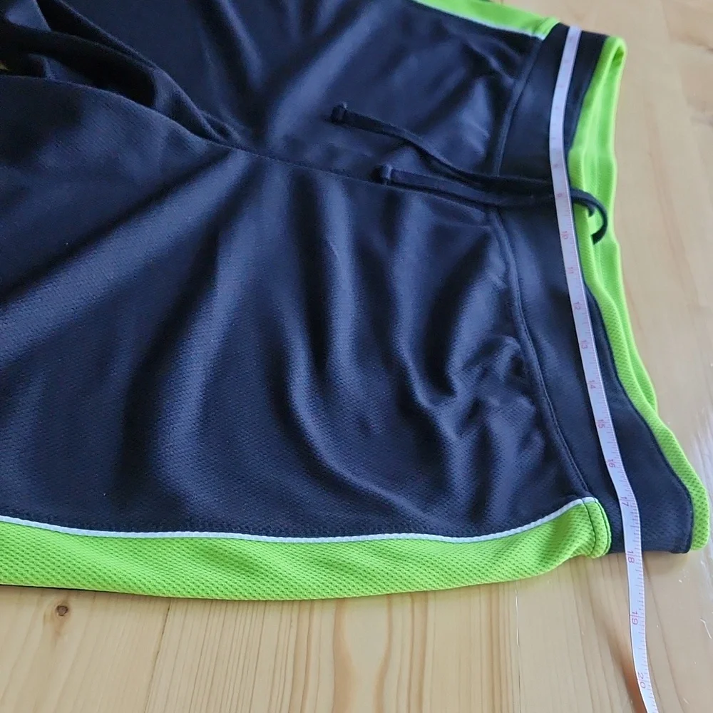 Made for Life Quick-Dri Capris Track Pants Athletic Black Neon Green L - Picture 7 of 10